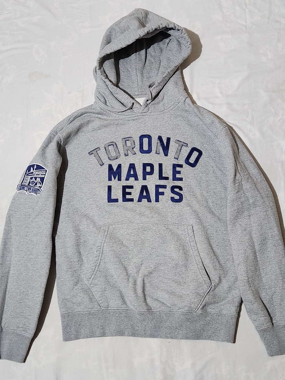 Toronto Maple Leafs Grey Hooded Sweatshirt